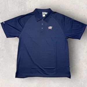 COLUMBUS BLUE JACKETS NHL - Golf Polo- REEBOK - (Navy Blue) Men’s Size: LARGE
